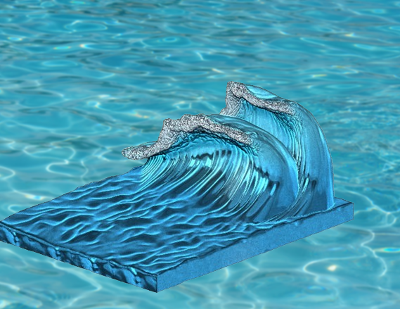 Handmade Ocean Wave Resin Molds