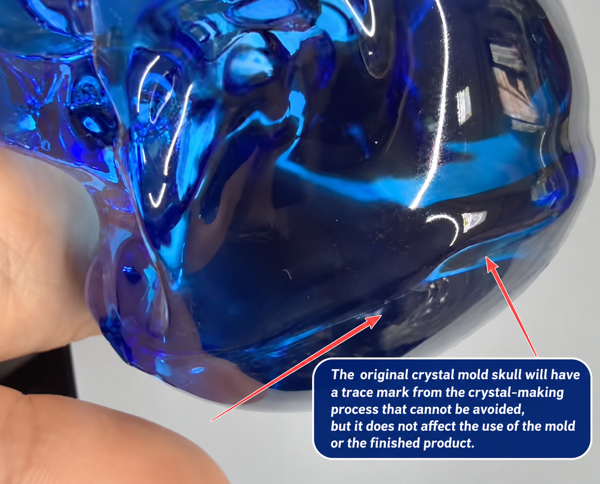 Handmade Crystal Skull Ornament Resin Mold