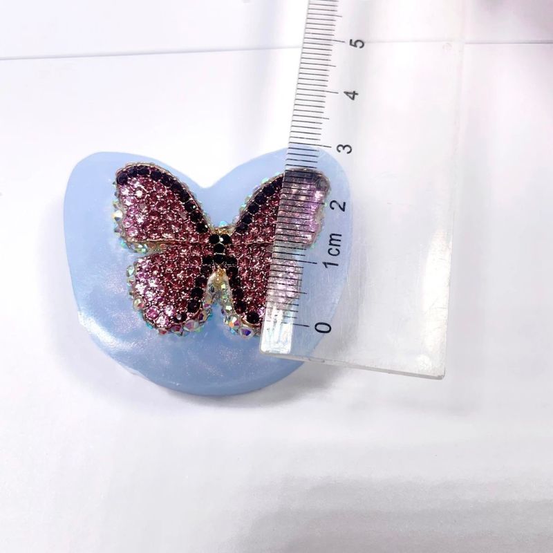 Handmade Diamond Butterfly Brooch Earrings Hairpin Decorations Resin Mold