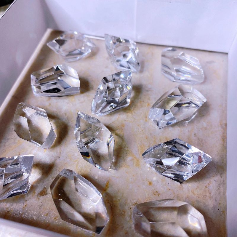 Molde de resina para decoración de cubitos de hielo de diamante hecho a mano