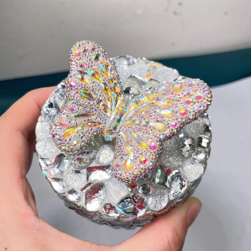 Handmade Diamond Butterfly Hairpin Decoration Resin Mold
