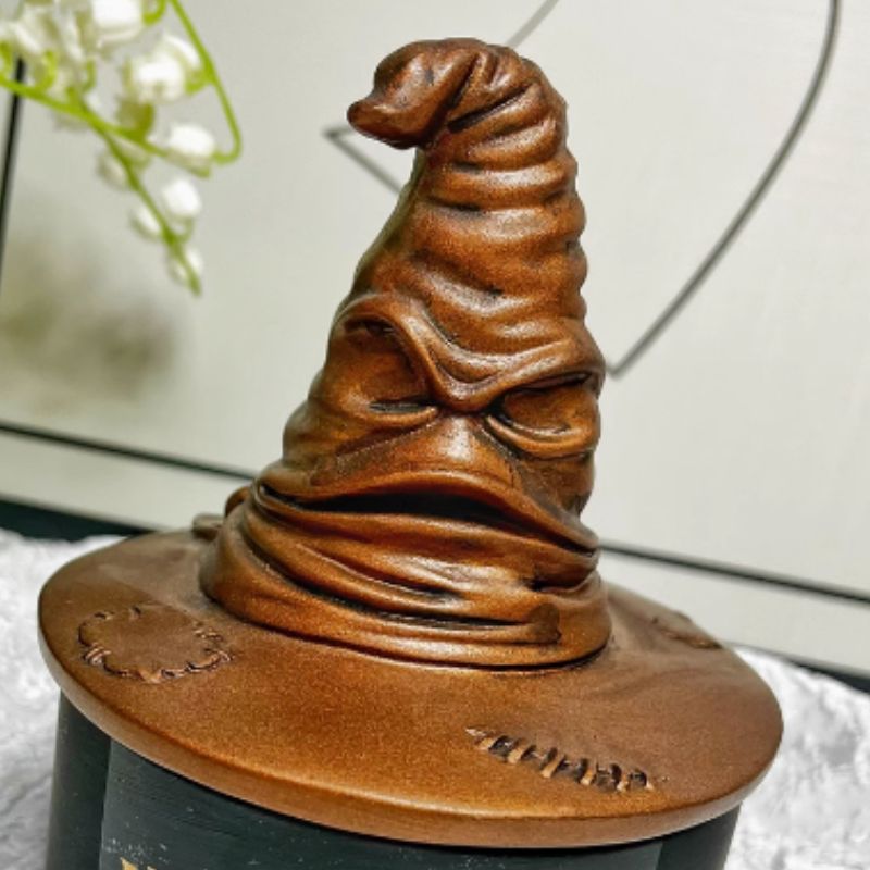 Molde decorativo de resina del Sombrero Seleccionador de Hogwarts hecho a mano