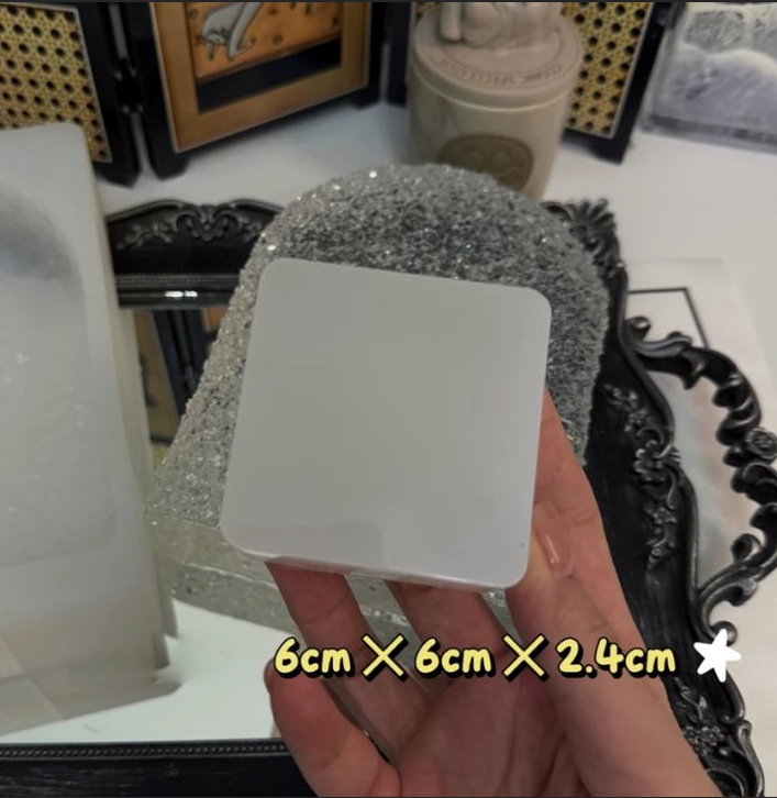 Handmade Large Arch-Shaped Crystal Cluster Decorative Resin Mold