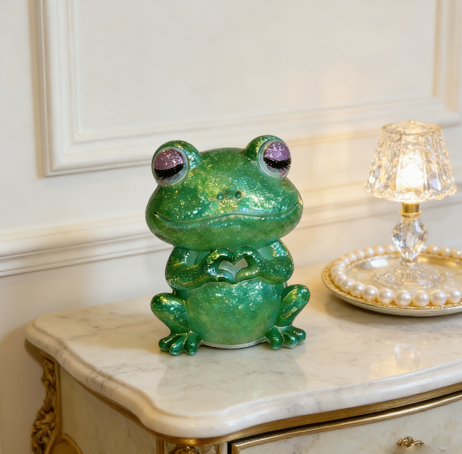Heart Gesture Frog Ornament Resin Mold