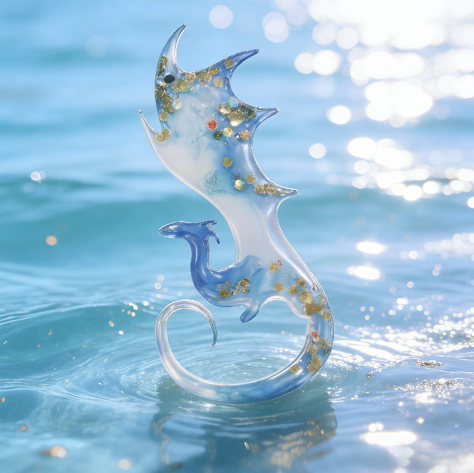 Handmade Flying Dragon Hanging Resin Mold with Hole