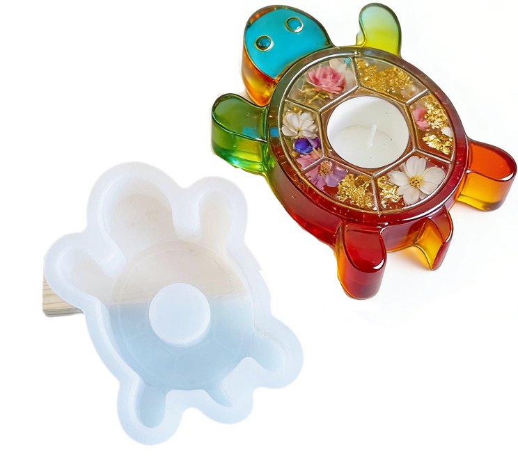 Turtle Candle Holder Ornament Resin Mold