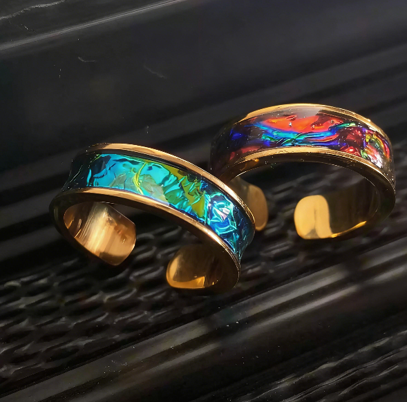Iridescent Dichroic Film - Leaf Veins