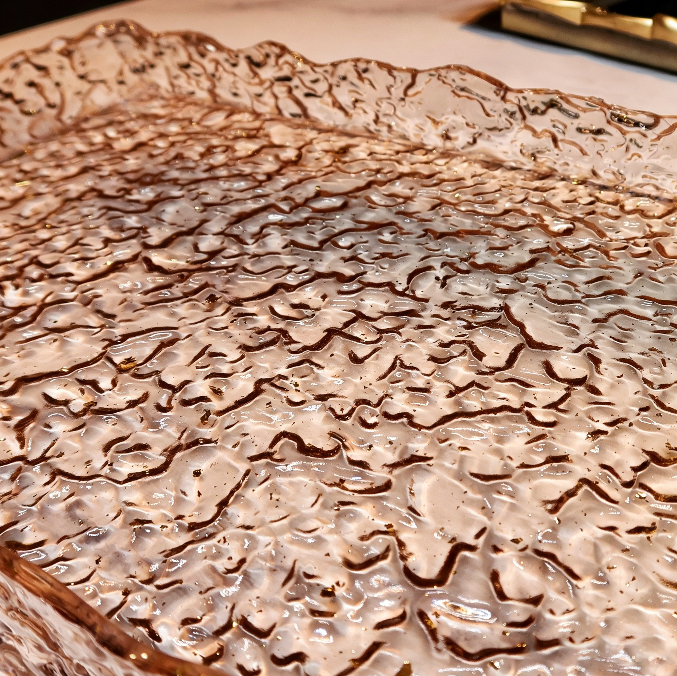 Handmade 11.42 × 7.48-inch Water Rippled Silicone Sheet for Resin Molds【Fully Customizable – Can Be Trimmed as Needed】