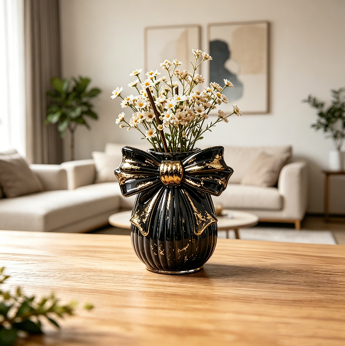Bow Striped Vase Storage Resin Mold | DIY Decorative Vase, Organizer & Aesthetic Home Decor