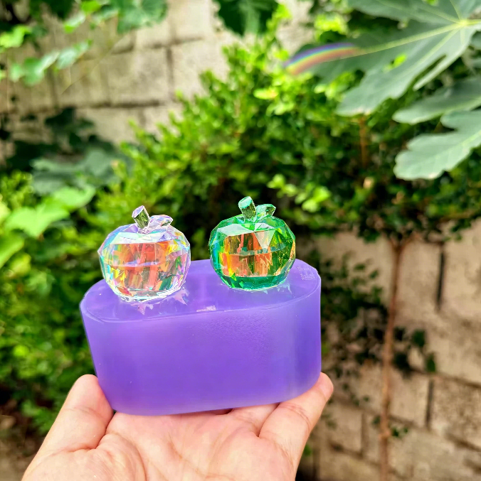 Handmade Crystal Apple Resin Mold