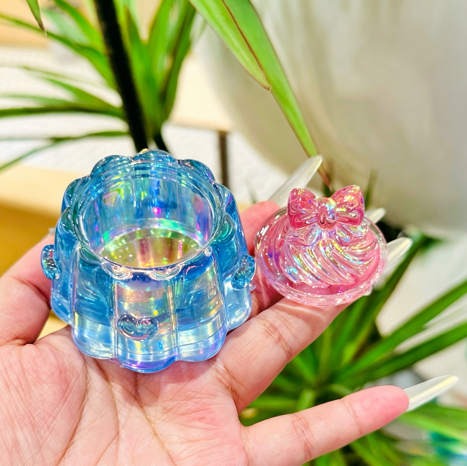 Handmade Cute Bow Ice Cream Pudding Jar Resin Mold