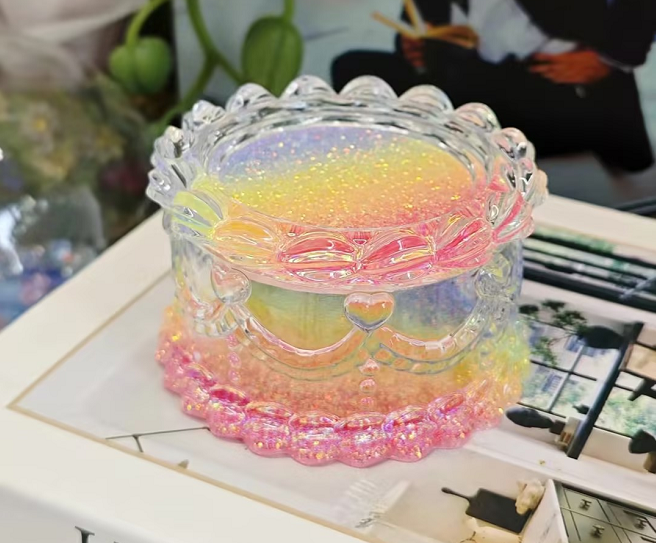 Handmade Strawberry Cake Storage Box Resin Mold