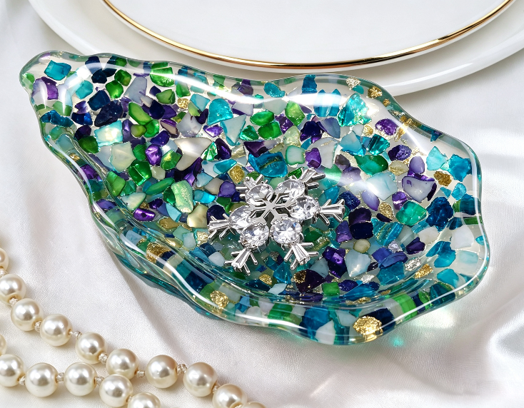 Oyster Shell Trinket Dish Resin Mold