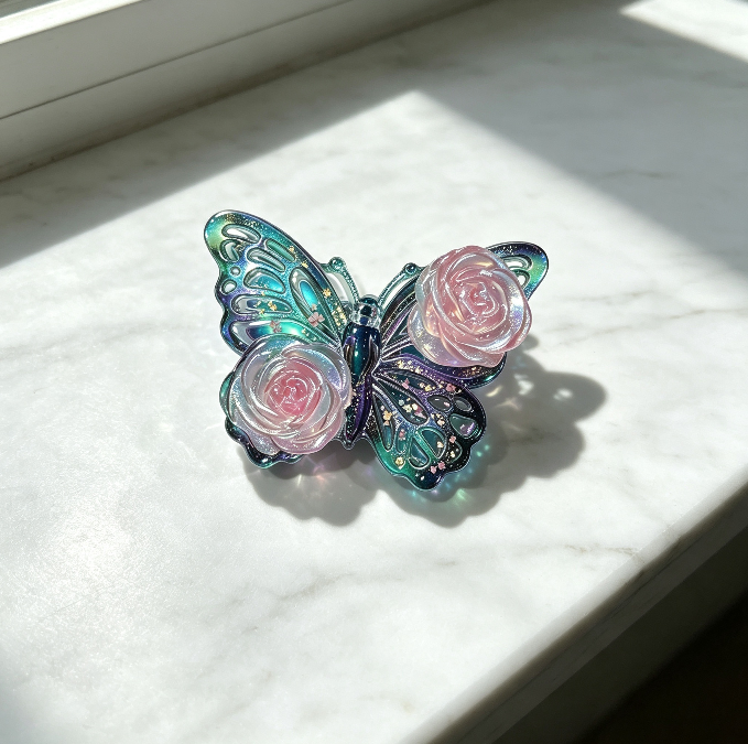 Handmade Rose Butterfly Jewelry Accessories Resin Mold