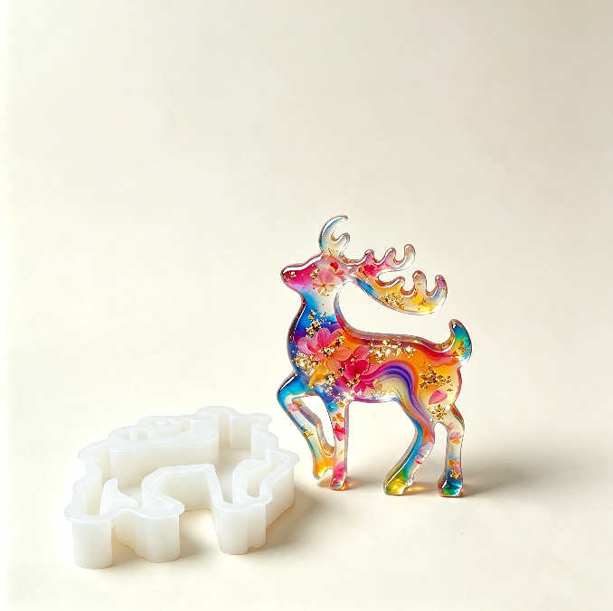 Reindeer Figurine Resin Mold