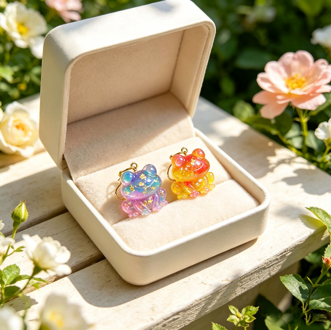 6-in-1 Cute Mini Frog Decorative Figurine Resin Mold Set