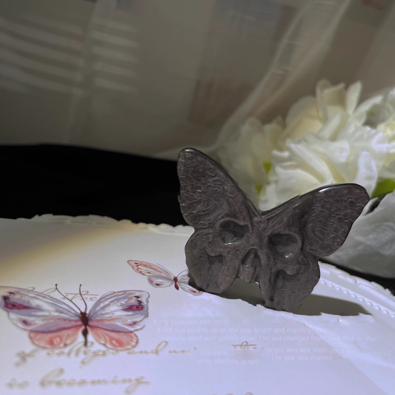 Handmade Skull Butterfly Decoration Resin Mold