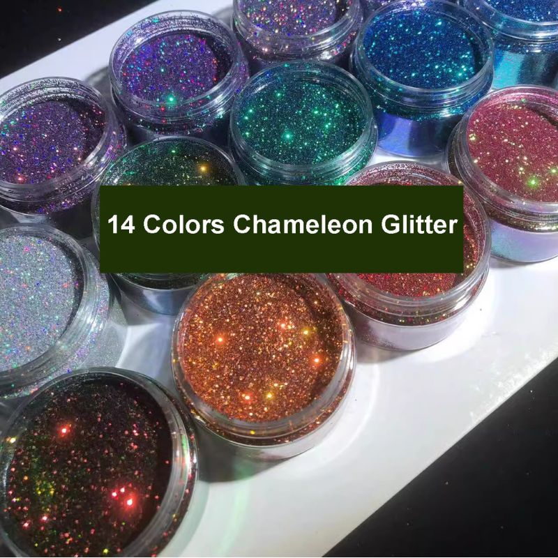 IntoResin 14 Colors Chameleon Glitter for Resin