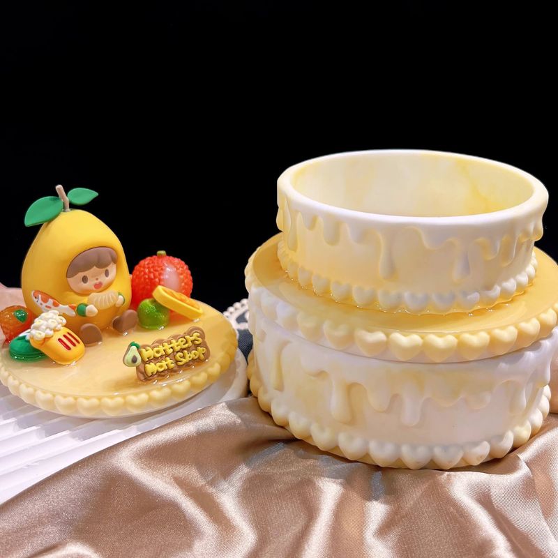 IntoResin Cream Cake Storage Box Resin Mold