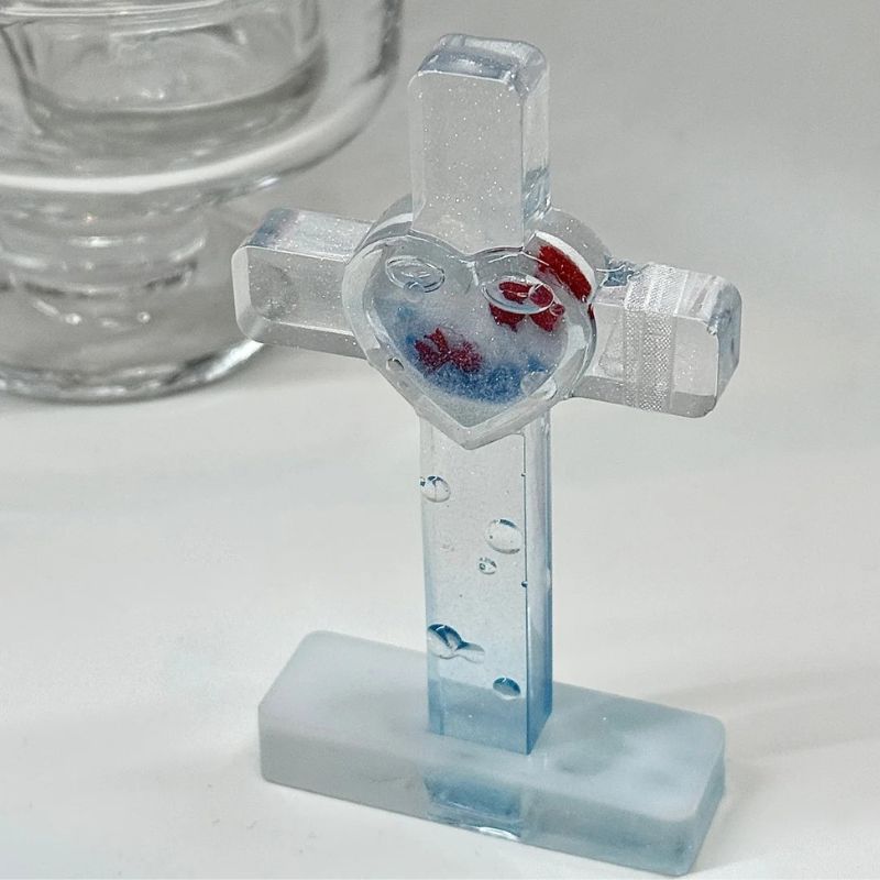 Handmade Love Cross Resin Mold