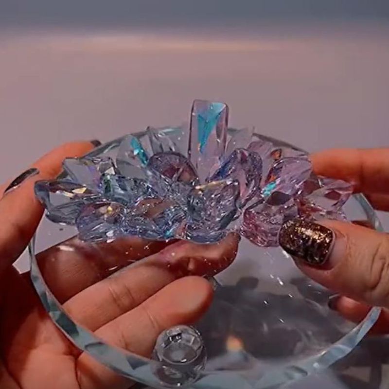 Handmade Large Size Cluster Crystal Ornament Resin Molds