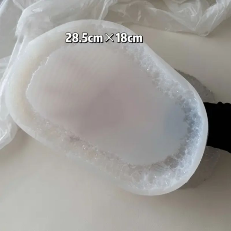 Moldes de resina para bandejas de almacenamiento de adornos de cristal irregulares grandes hechos a mano