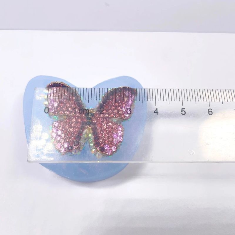 Handmade Diamond Butterfly Brooch Earrings Hairpin Decorations Resin Mold