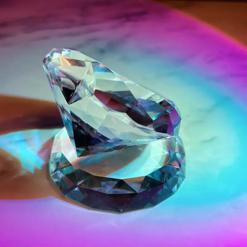 Molde de resina para adorno de diamante grande hecho a mano