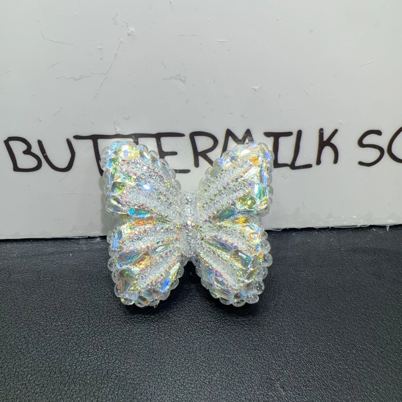 Molde de resina para decoración de mariposas de diamante hecho a mano