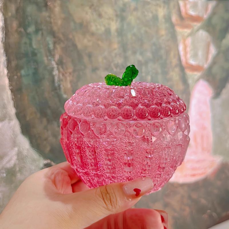 Moldes de resina para adornos de tarro de almacenamiento de manzana con diamantes hechos a mano