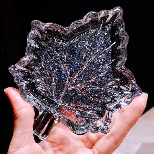 Handmade Diamond Maple Leaf Tray Resin Mold