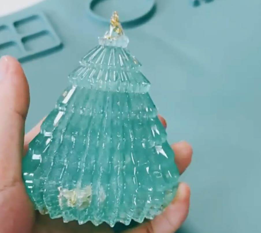 Molde de resina para adornos de árbol de Navidad (2 unidades)