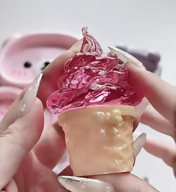 Handmade Ice Cream Shape Storage Jar Resin Mold