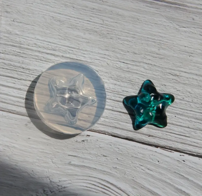 Moldes de resina para accesorios de joyería con ondas de agua y estrellas hechos a mano
