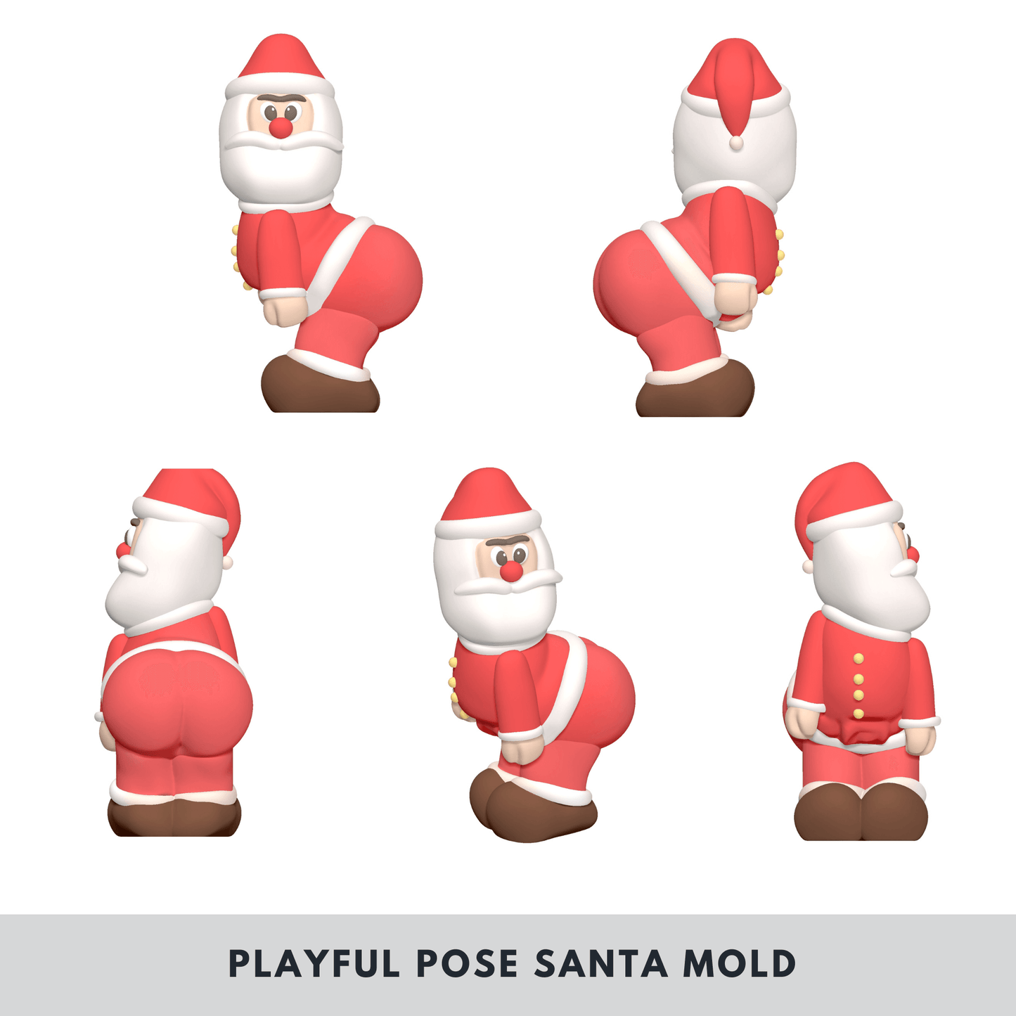 IntoResin® Original Handmade Plump Bottom Santa Mold