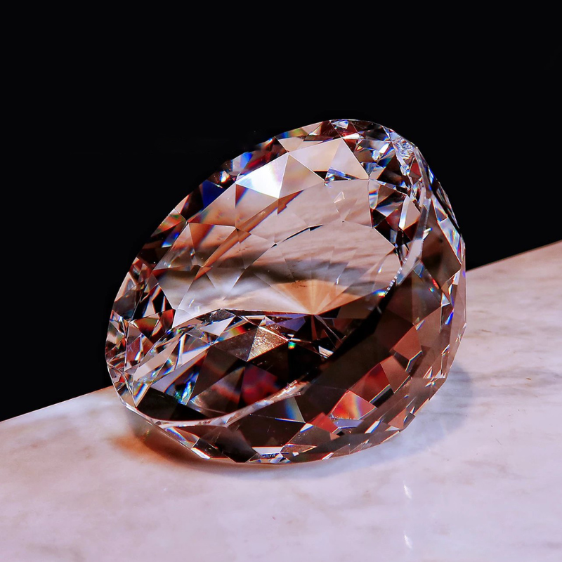 Molde de resina para adorno con base de diamante hecho a mano
