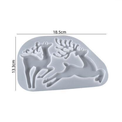 Christmas Elk Shaped Silicone Mold