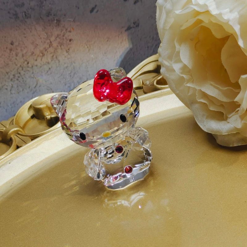 Molde de resina para adorno de Hello Kitty de cristal hecho a mano (molde de corte lateral)