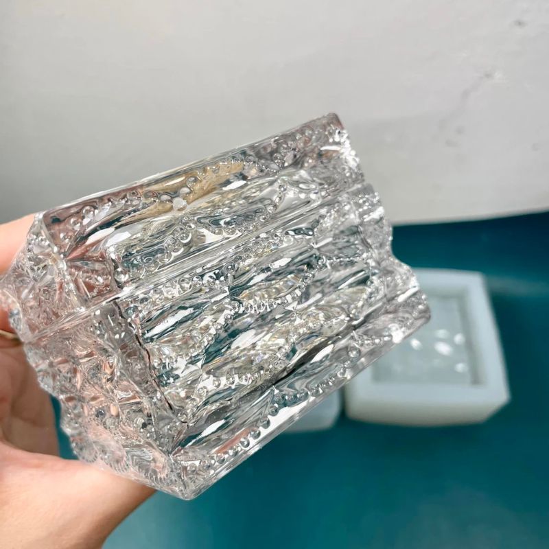 Handmade Diamond Fishtail Storage Boxes Resin Molds