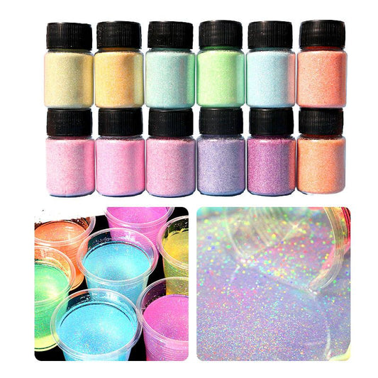 12 Colors Galaxy Suspended Non-sinking Glitter for Resin-Newly Developed Truly Non-sinkable