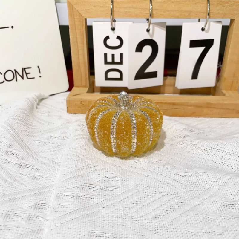 Handmade Diamond Pumpkin Ornament Resin Mold