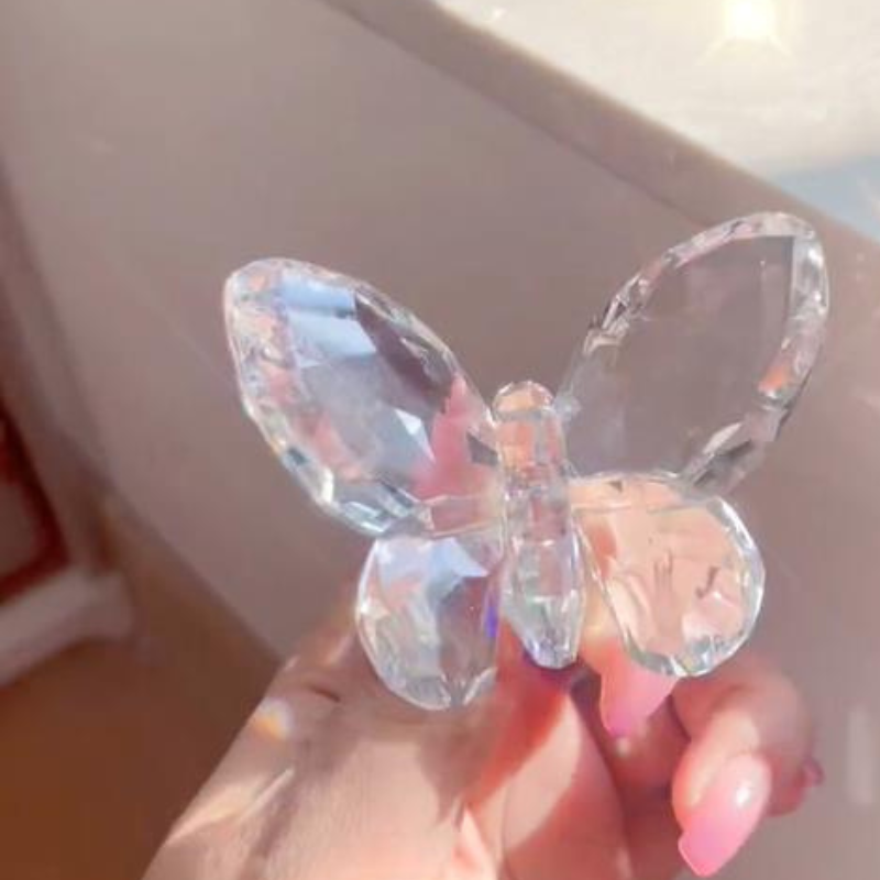 Handmade Diamond Crystal Butterfly Brooch Pendant Decoration Resin Mold