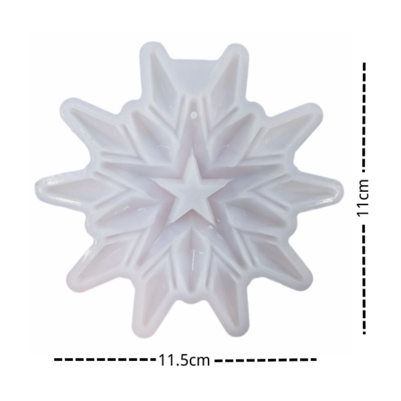 IntoResin™ Unique Snowflake Mold Snowflake Ornaments