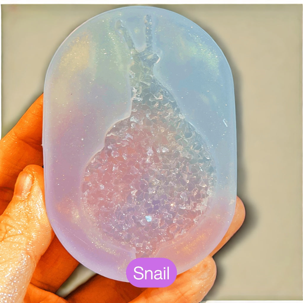 Handmade Cluster Inlay Sea Creatures Land Animals Decorations Pendants Resin Molds