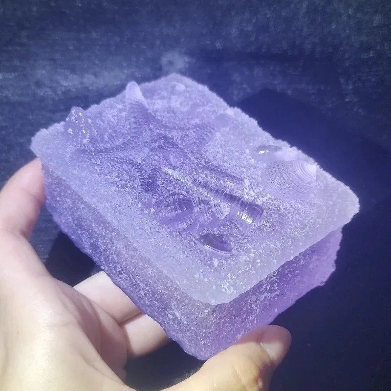 Handmade Sand Textured Starfish Conch Storage Box Resin Molds