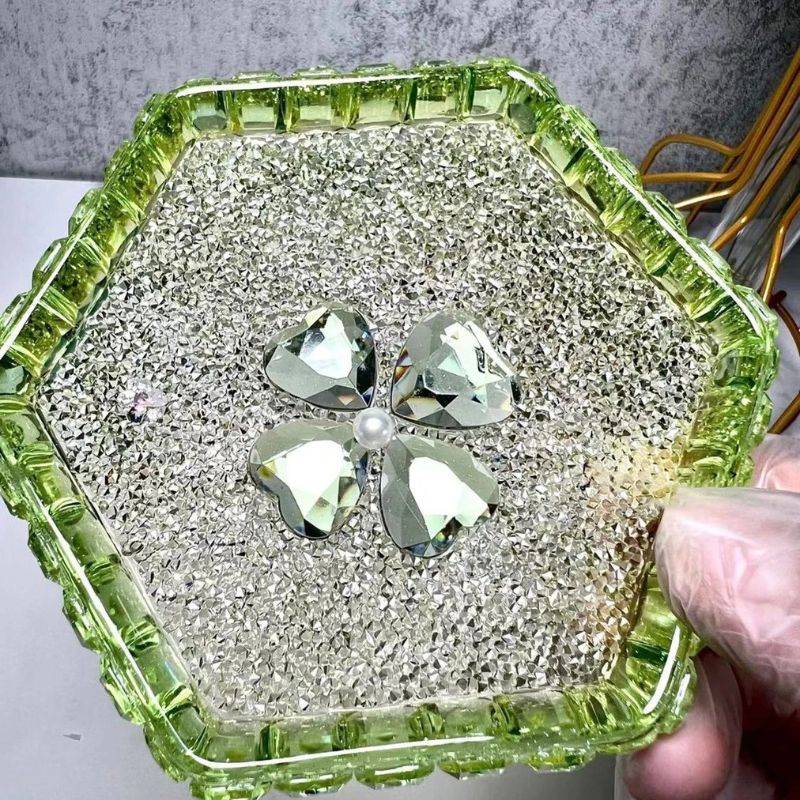 Handmade Diamond Clover Coasters Decoration Resin Molds