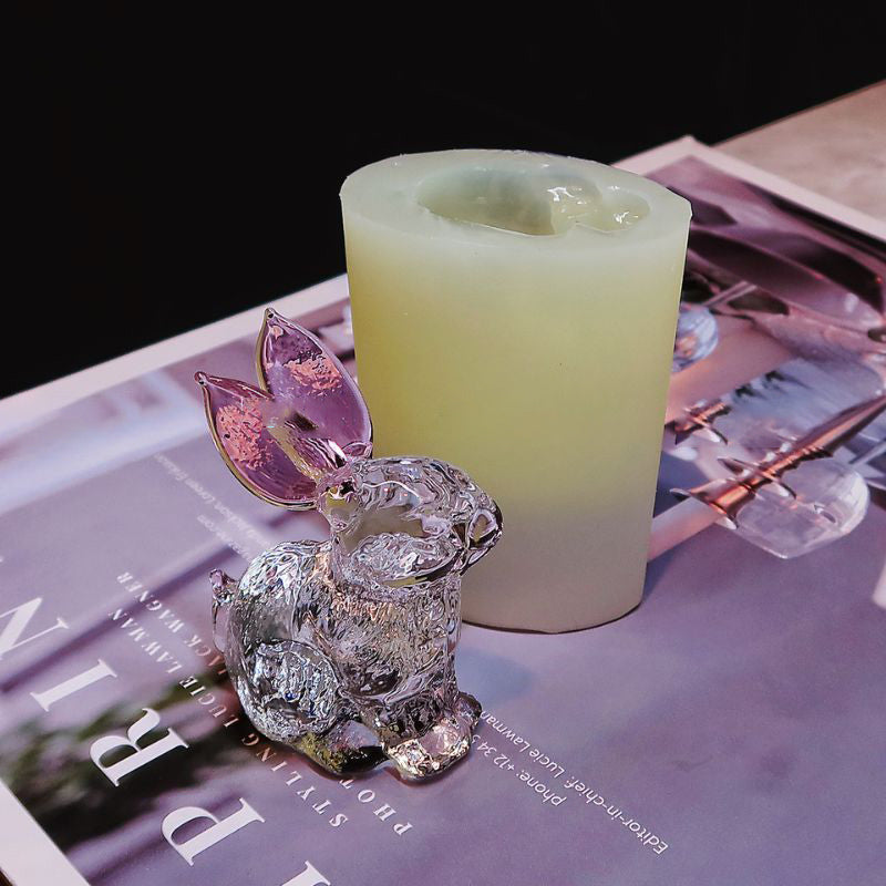 Handmade Crystal Rabbit Ornament Resin Mold