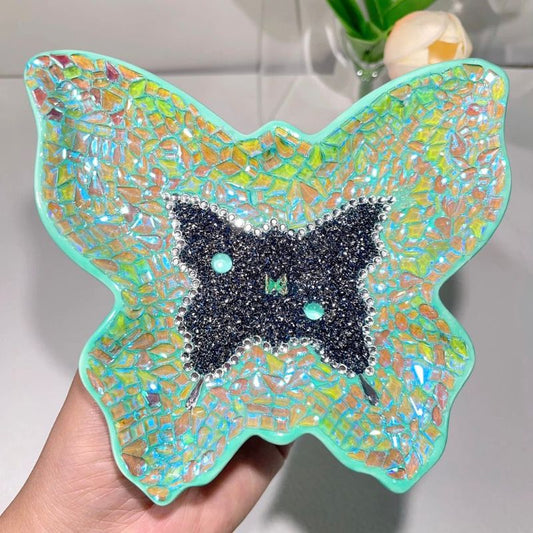 Handmade Diamond Butterfly Tray Resin Mold