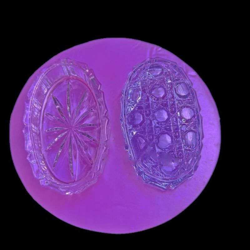 Handmade Crystal Diamond Lattice Storage Resin Molds