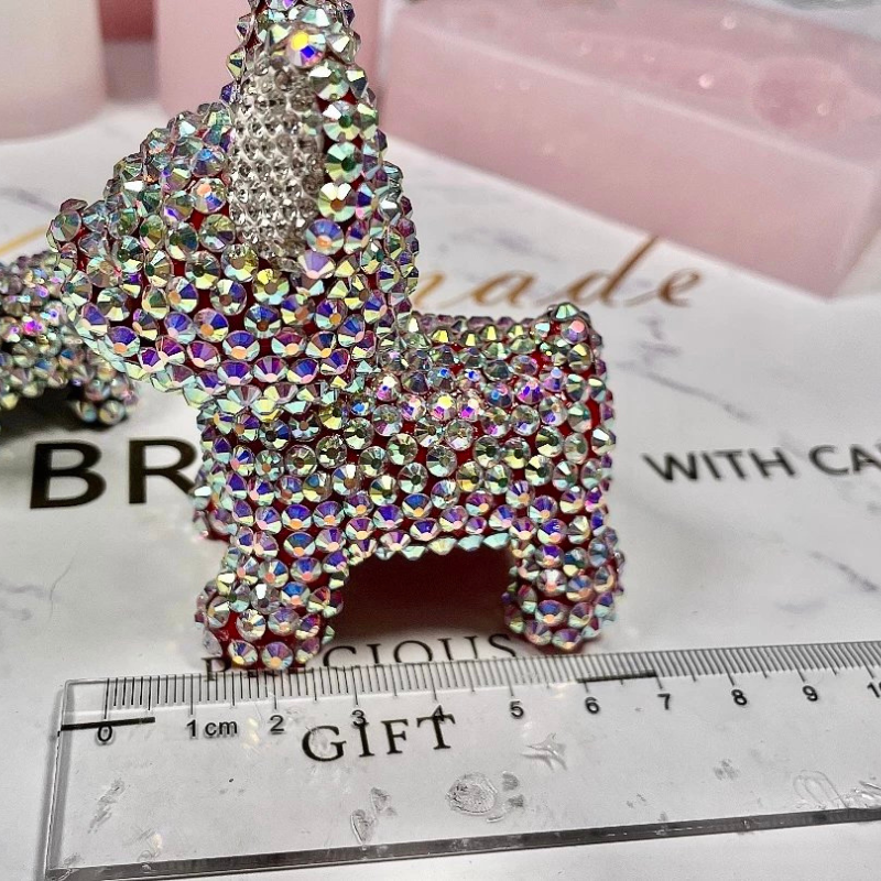 Molde de resina para adorno de cachorro de diamante hecho a mano